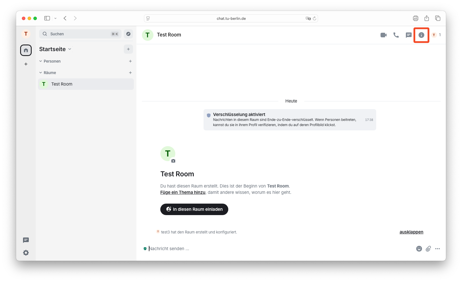 Darstellung der Position von i