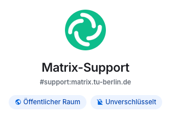 Darstellung eines unverschlüsselten Matrix-Raumes